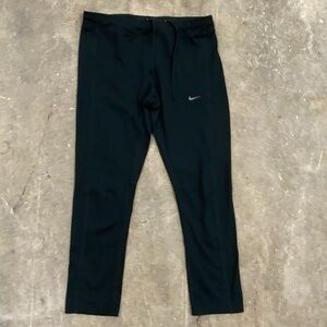 Nike Dri Fit Full Length Running Training Yoga Tights (Women's Medium) Black OBO